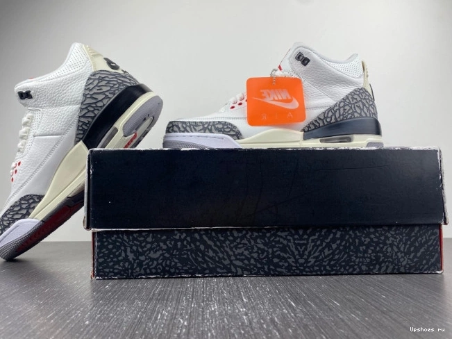 White 3 Jordan Reimagined Retro DN3707-100 Cement 0328